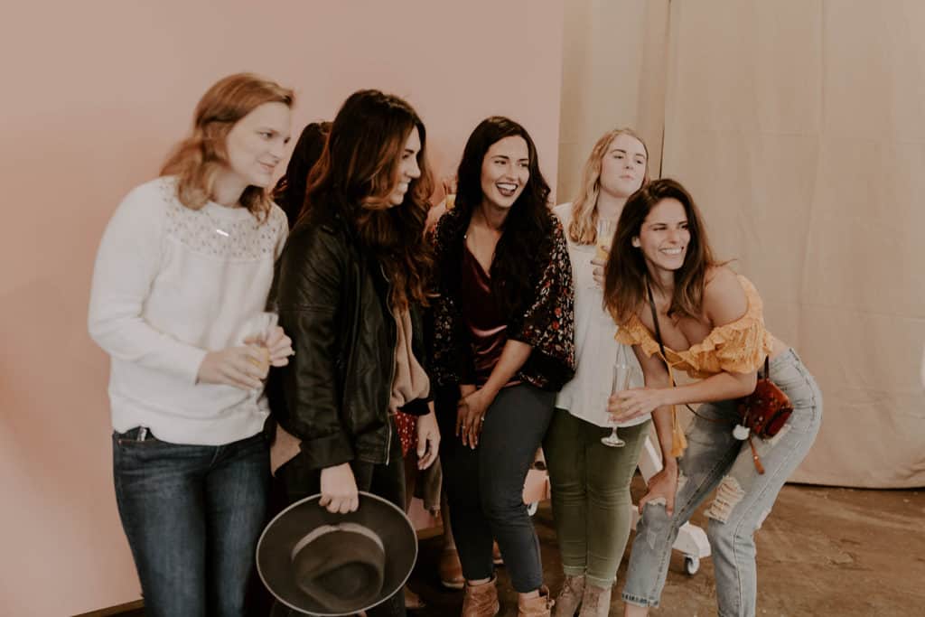 casi yost and a group of photographers at a wedding network event in Portland oregon